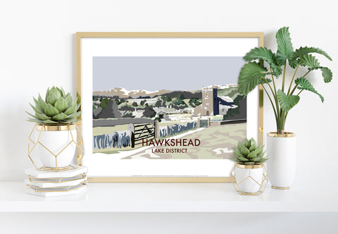 Hawkshead - Lake District - 11X14inch Premium Art Print