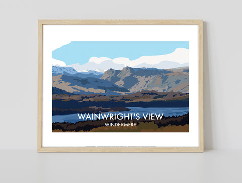 Wainwrights View - Windermere - 11X14inch Premium Art Print