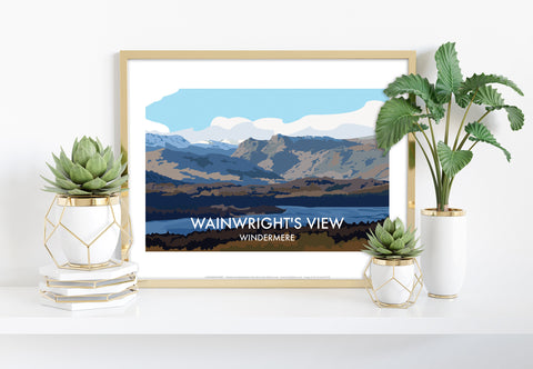 Wainwrights View - Windermere - 11X14inch Premium Art Print