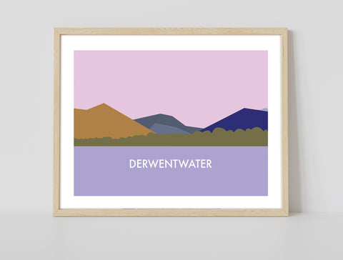 Derwentwater - Lake District - 11X14inch Premium Art Print