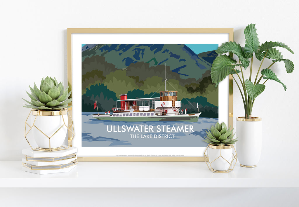 Ullswater Steamer - The Lake District - Premium Art Print