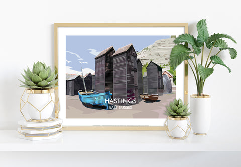 Hastings - East Sussex - 11X14inch Premium Art Print