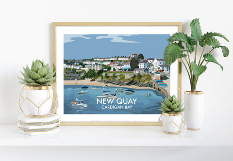 New Quay - Cardigan Bay - 11X14inch Premium Art Print