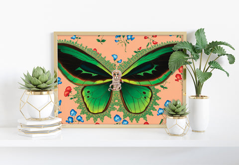 LPF18: Butterfly With Sweet Peas