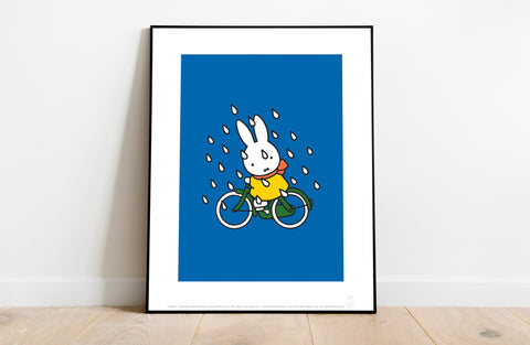 Miffy - Biking In The Snow - 11X14inch Premium Art Print