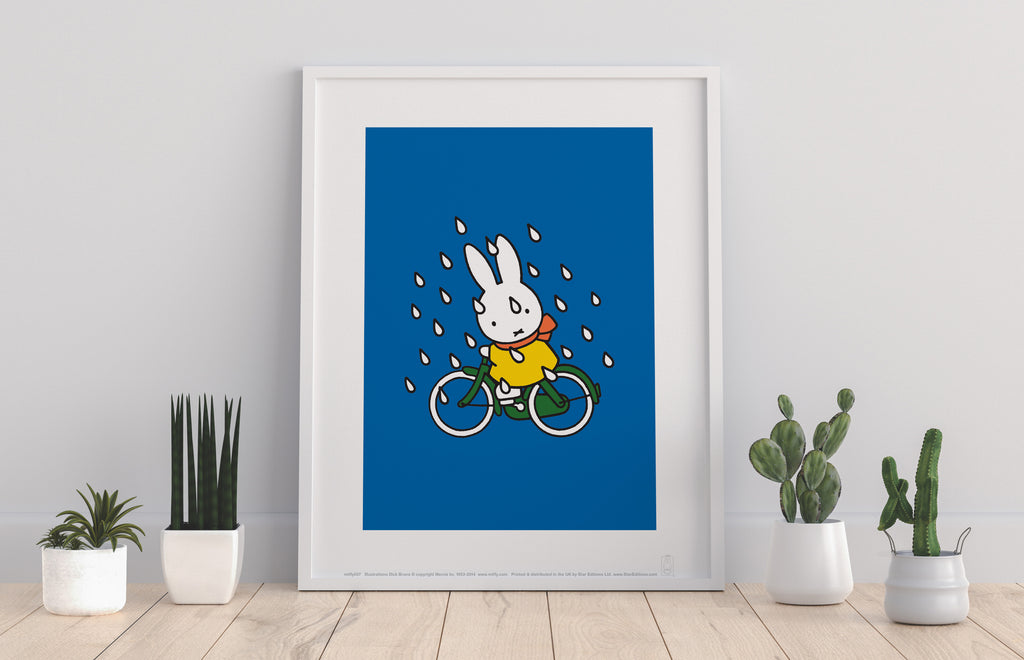 Miffy - Biking In The Snow - 11X14inch Premium Art Print