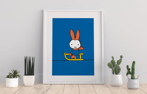 Miffy - Sledge - 11X14inch Premium Art Print