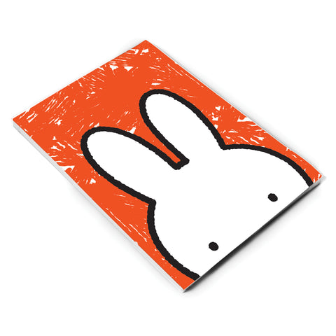 MIFFY058: Miffy Face Orange and White A6 Magnetic Notepad