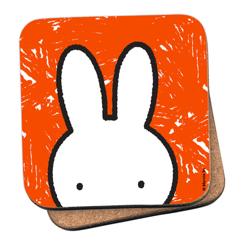 MIFFY058: Miffy Face Orange and White A6 Magnetic Notepad
