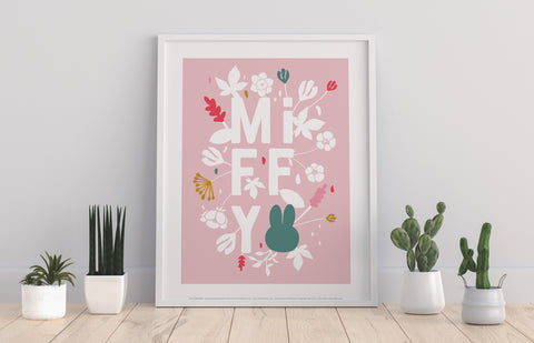 Miffy - Floral Expression - 11X14inch Premium Art Print