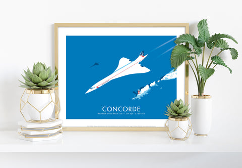 Concorde By Artist Stephen Millership - Premium Art Print