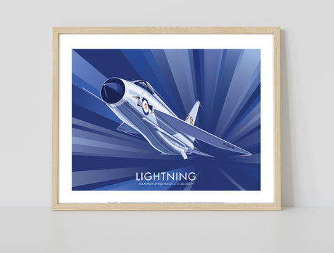 Lightning By Artist Stephen Millership - Premium Art Print