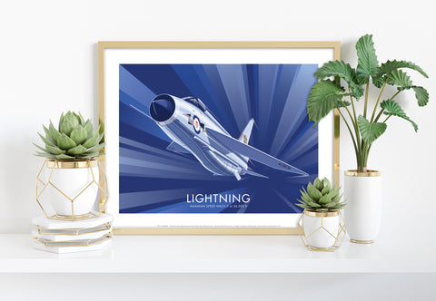 Lightning By Artist Stephen Millership - Premium Art Print