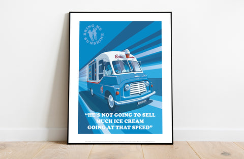 Ice Cream Van By Artist Stephen Millership - Art Print