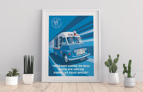 Ice Cream Van By Artist Stephen Millership - Art Print