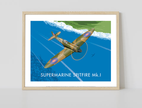 Supermarine Spitfire By Artist Stephen Millership Art Print