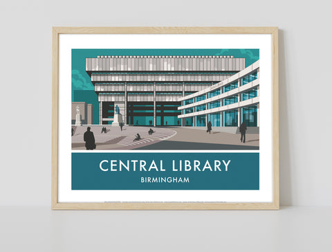 Central Library By Artist Stephen Millership - Art Print