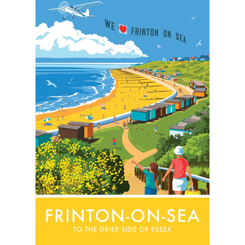 Frinton on Sea, Essex 20cm x 20cm Mini Mounted Print