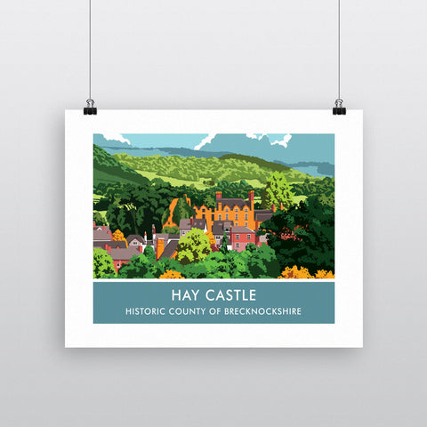 Hay Castle, Herefordshire 20cm x 20cm Mini Mounted Print