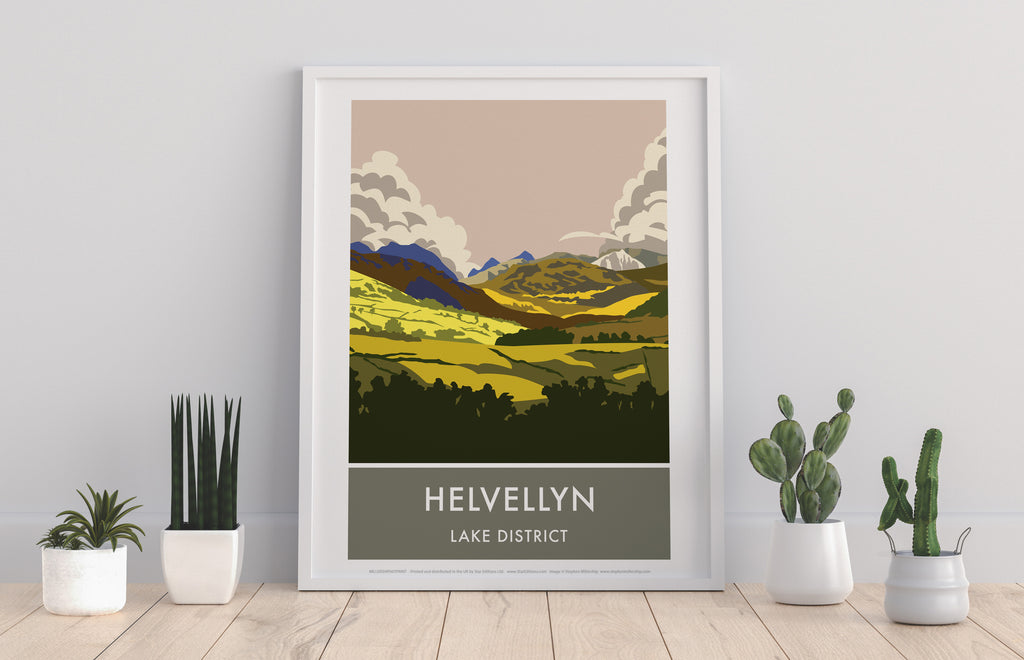 Helvellyn By Artist Stephen Millership - Premium Art Print