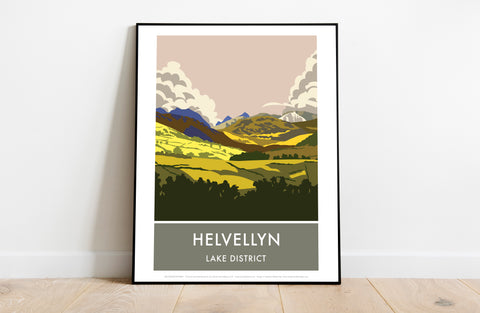 Helvellyn By Artist Stephen Millership - Premium Art Print