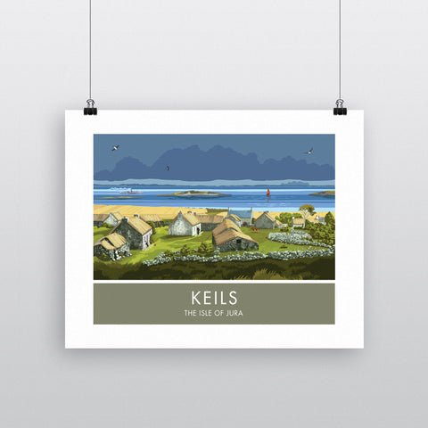 Keils, The Isle of Jura, Scotland 20cm x 20cm Mini Mounted Print