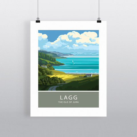 Lagg, The Isle of Jura, Scotland 20cm x 20cm Mini Mounted Print
