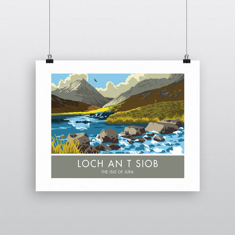Loch An T Siob, The Isle of Jura, Scotland 20cm x 20cm Mini Mounted Print