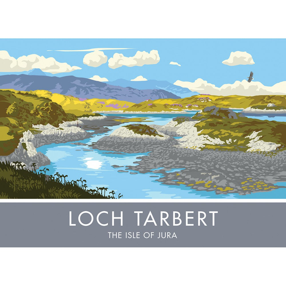 Loch Tarbert, The Isle of Jura, Scotland 20cm x 20cm Mini Mounted Print