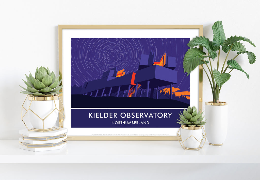 Keilder Observatory By Artist Stephen Millership Art Print