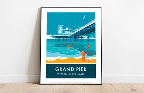 Grand Pier By Artist Stephen Millership - Premium Art Print