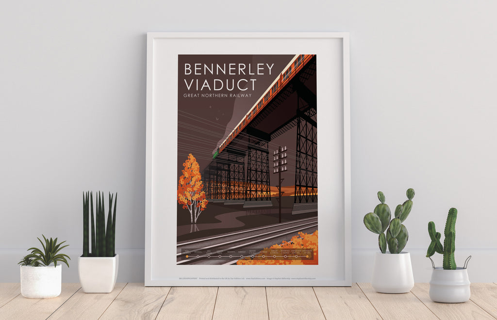 Bennerley Viaduct, Gnr By Stephen Millership Art Print