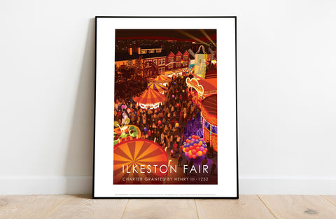 Ilkeston Fair By Artist Stephen Millership - Art Print