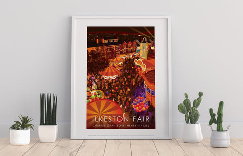 Ilkeston Fair By Artist Stephen Millership - Art Print