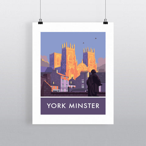 York Minster, York, Yorkshire 20cm x 20cm Mini Mounted Print