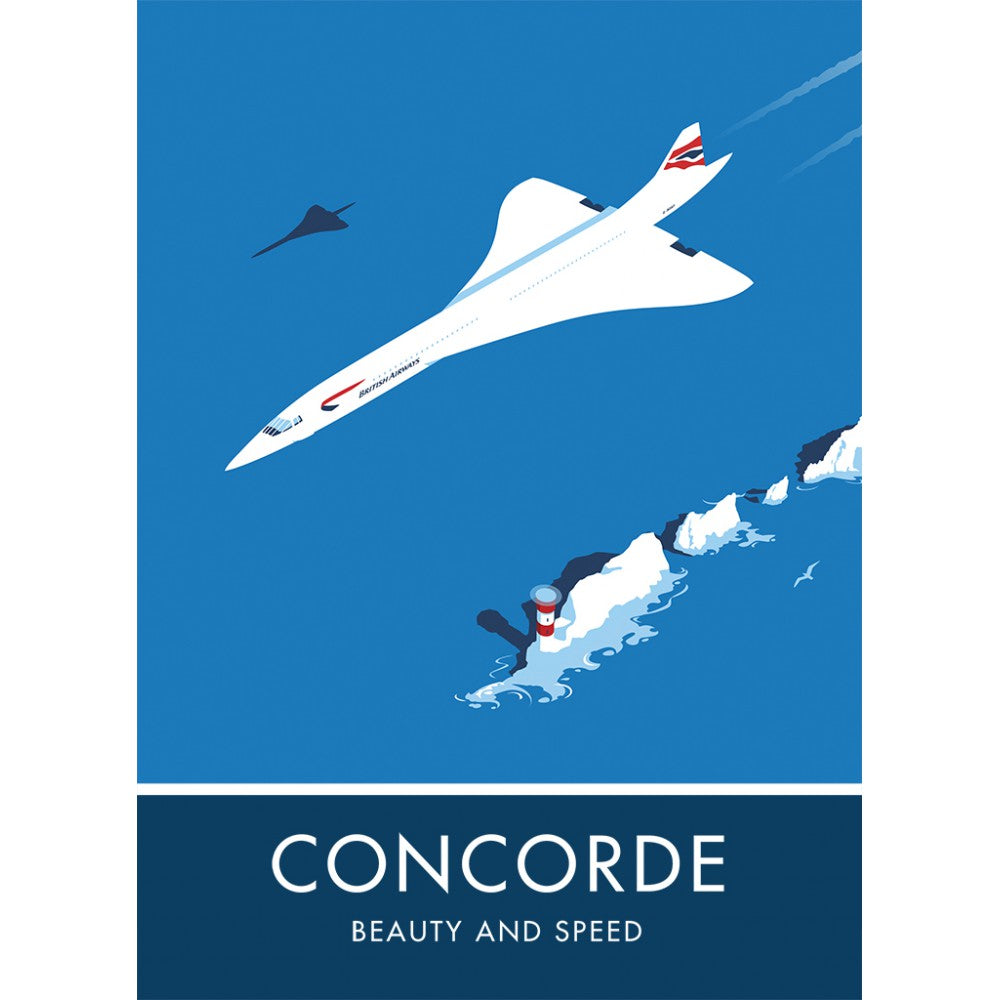 Concorde 20cm x 20cm Mini Mounted Print