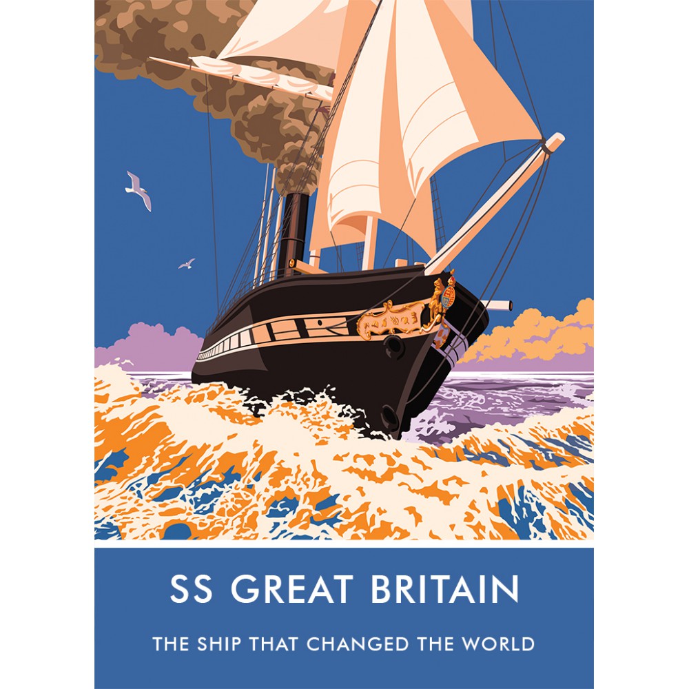 The SS Great Britain 20cm x 20cm Mini Mounted Print