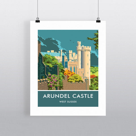 Arundel Castle, Arundel, Sussex 20cm x 20cm Mini Mounted Print