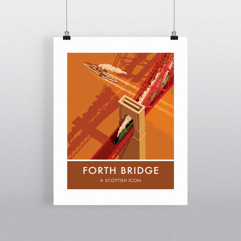 Forth Bridge, Edinburgh 20cm x 20cm Mini Mounted Print