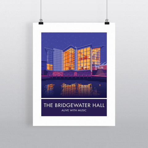 The Bridgewater Hall, Manchester 20cm x 20cm Mini Mounted Print