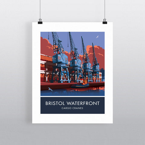 Bristol Waterfront, Bristol 20cm x 20cm Mini Mounted Print