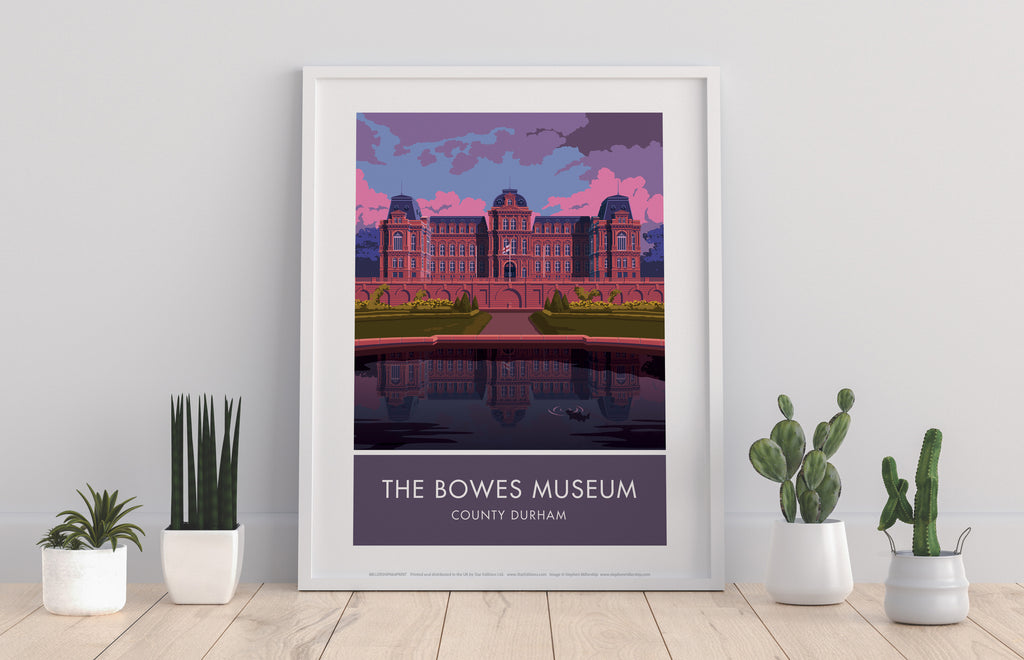 The Bowes Museum By Artist Stephen Millership - Art Print