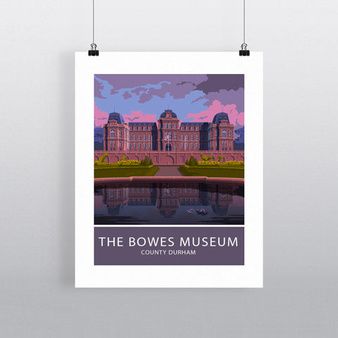 The Bowes Museum, Durham 20cm x 20cm Mini Mounted Print