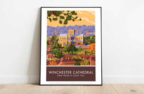 Winchester Cathedral By Artist Stephen Millership Art Print