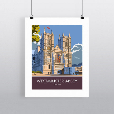 Westminster Abbey, London, London 20cm x 20cm Mini Mounted Print