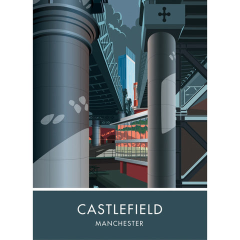 Castlefield, Manchester, Cheshire 20cm x 20cm Mini Mounted Print