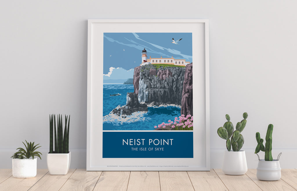 Neist Point By Artist Stephen Millership - 11X14inch Premium Art Print