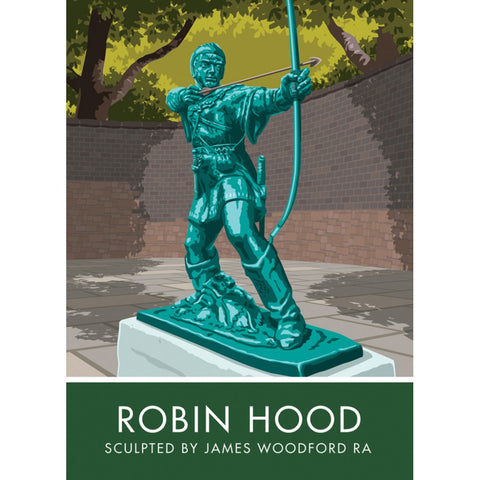 Robin Hood, Nottingham 20cm x 20cm Mini Mounted Print