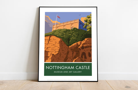 Nottingham Castle By Artist Stephen Millership - Art Print