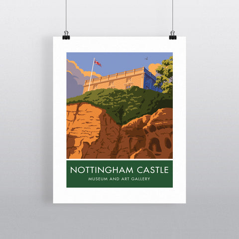 Nottingham Castle, Nottingham 20cm x 20cm Mini Mounted Print